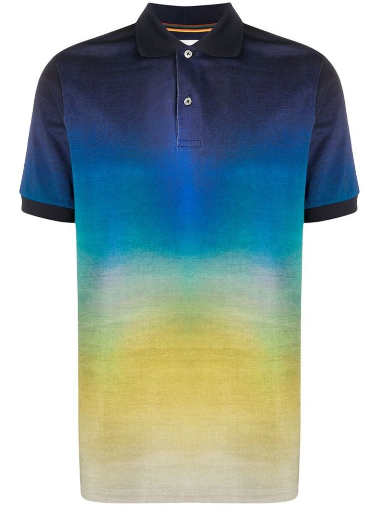 gradient polo shirt