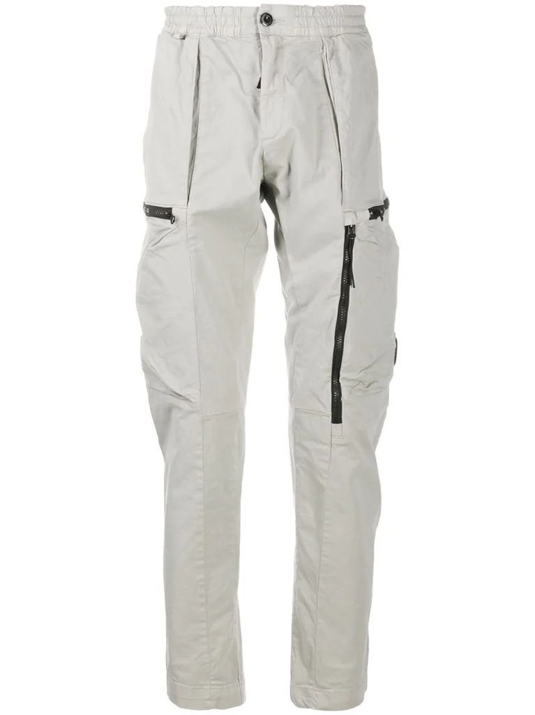 elasticated waist cargo trousers