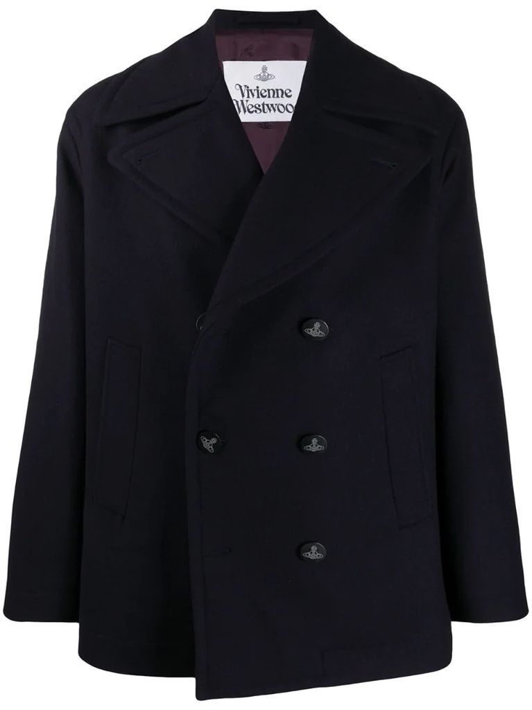 Orb-button peacoat