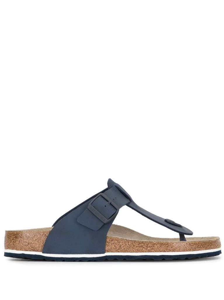 Medina faux-leather thong sandals