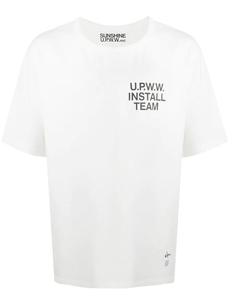 oversize logo print T-shirt