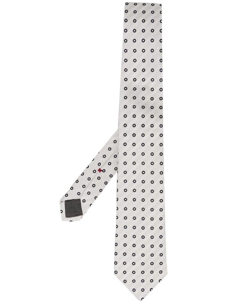 dotted pointed tie
