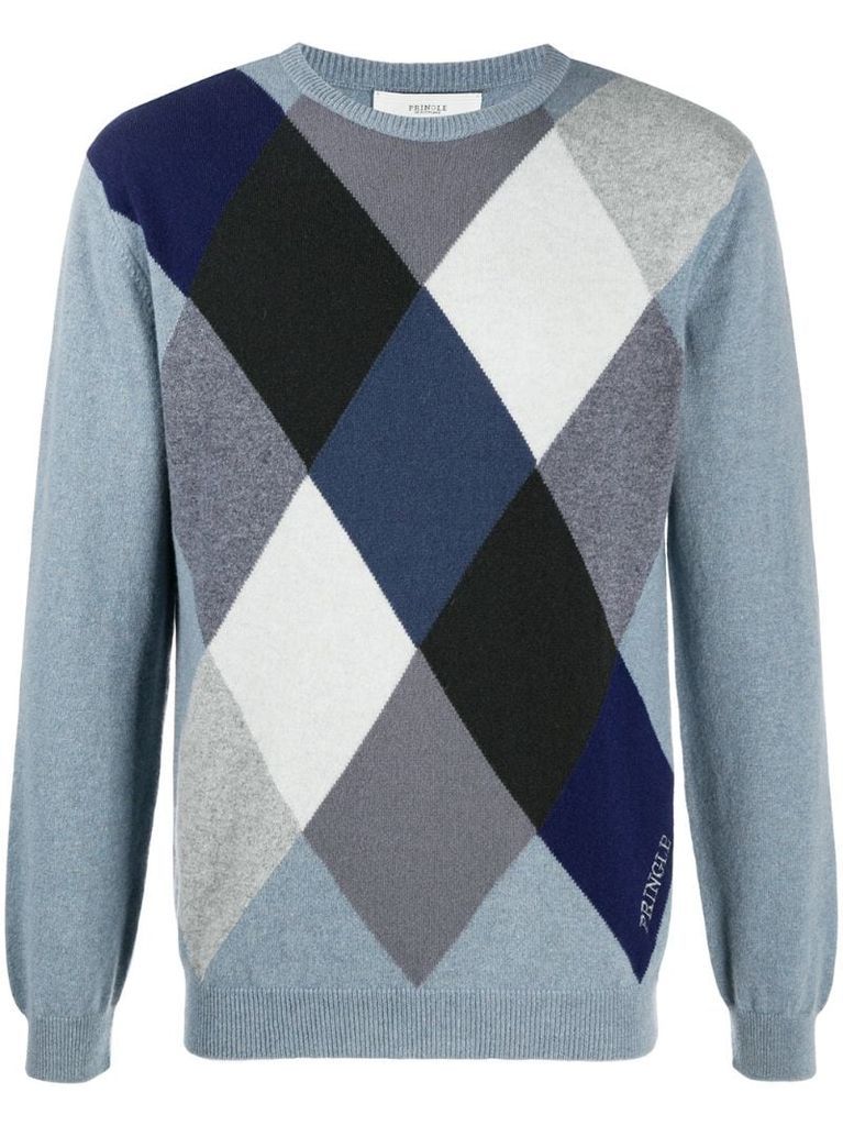 argyle cashmere jumper