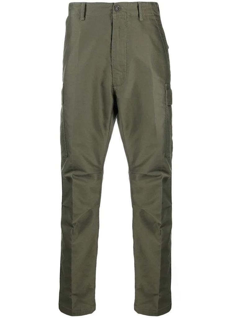 cargo-style cotton trousers