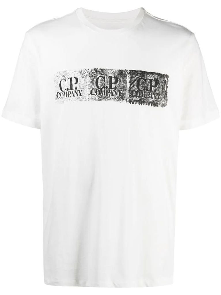 CP stamp print T-shirt