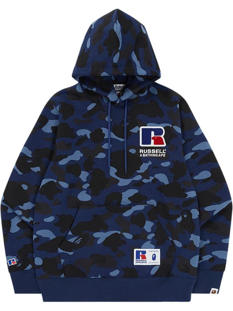 x Russell Colour Camo College hoodie