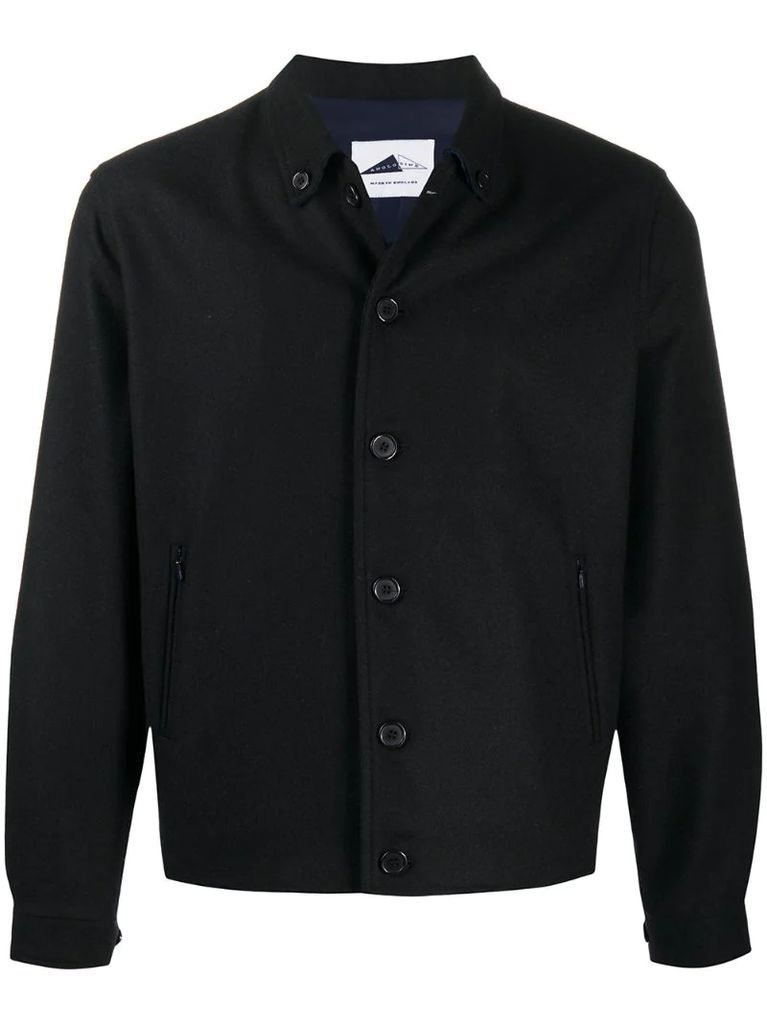 button down collar jacket