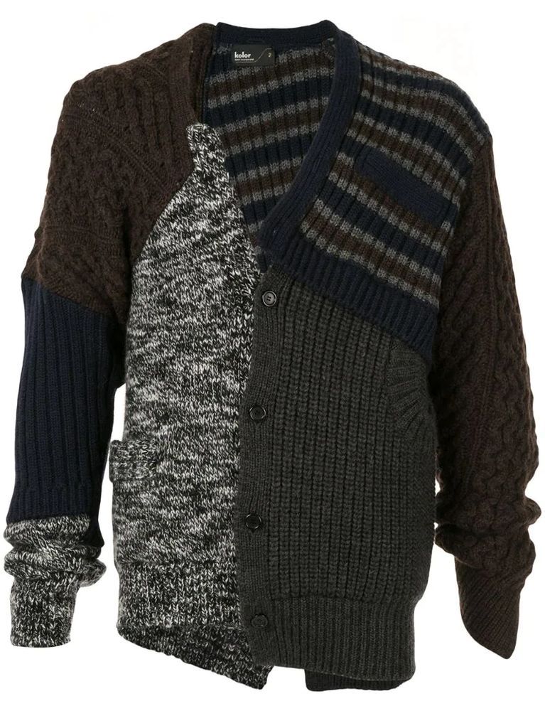 knitted wool cardigan