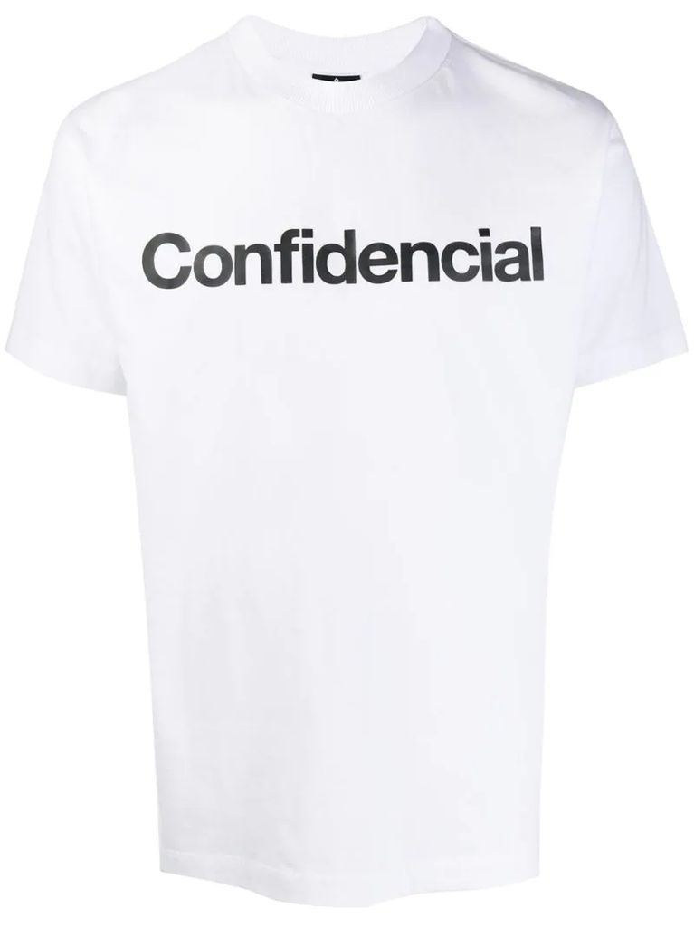 Confidenсial crew-neck T-shirt