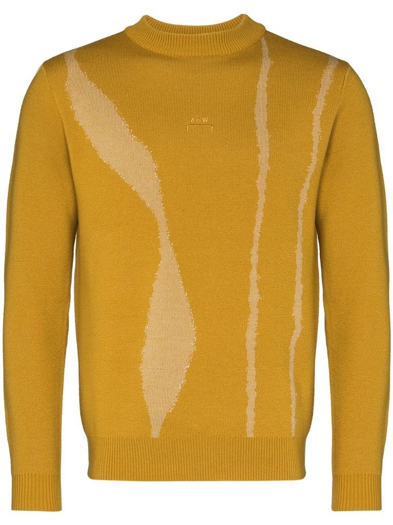 knitted pattern detail jumper