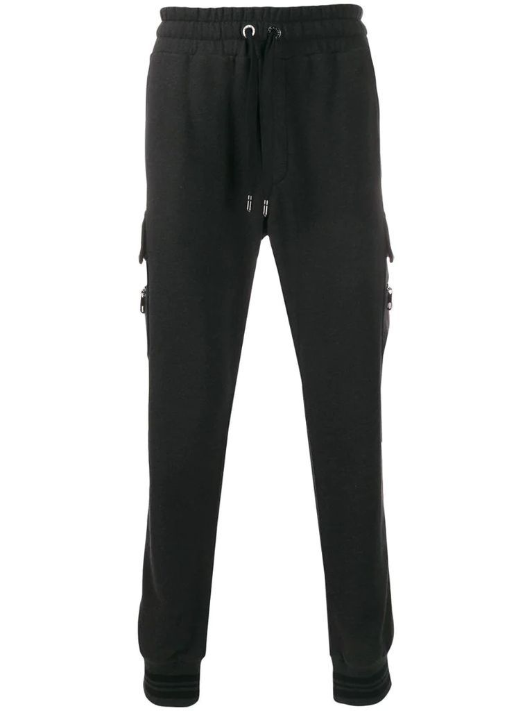 stretch jersey track trousers