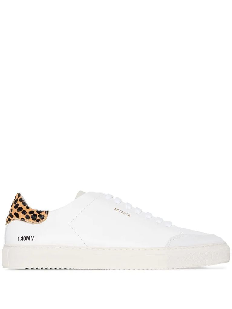 90mm leopard-print leather sneakers