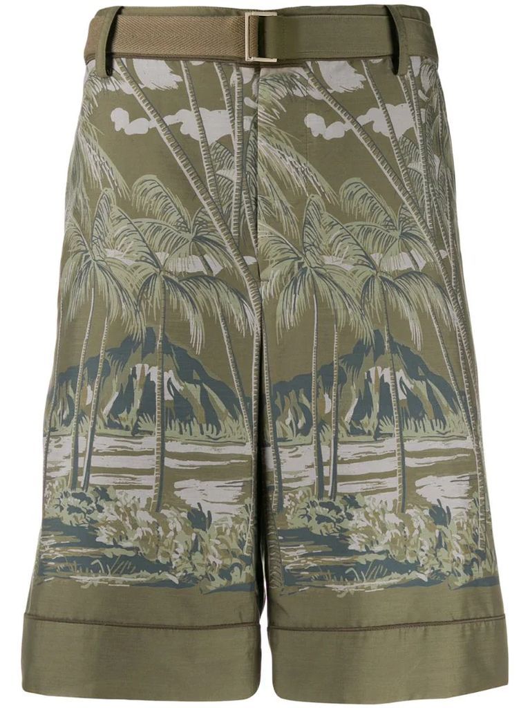 beach print shorts
