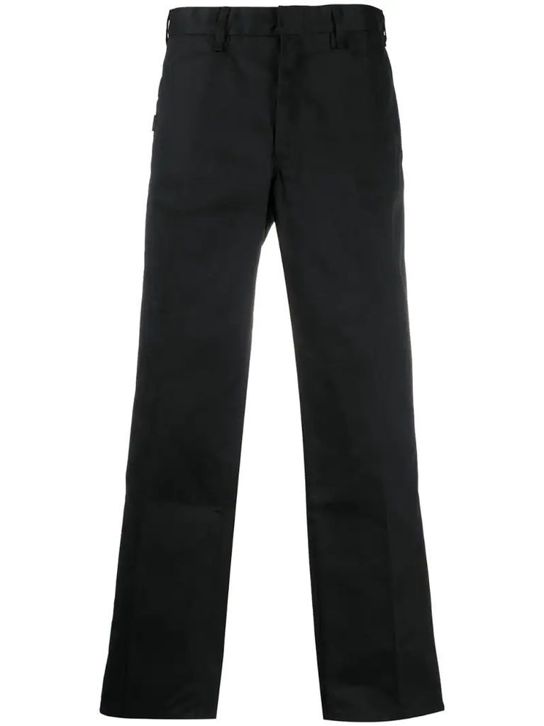 pleat detail high-waisted trousers