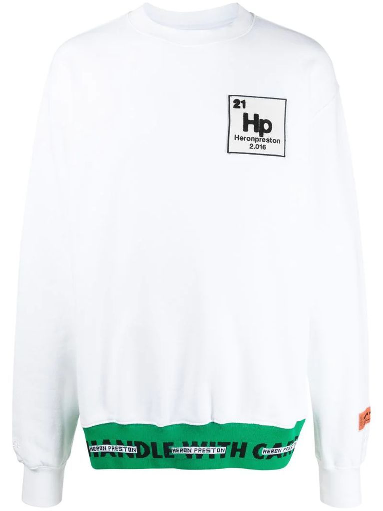 element print long-sleeve sweatshirt