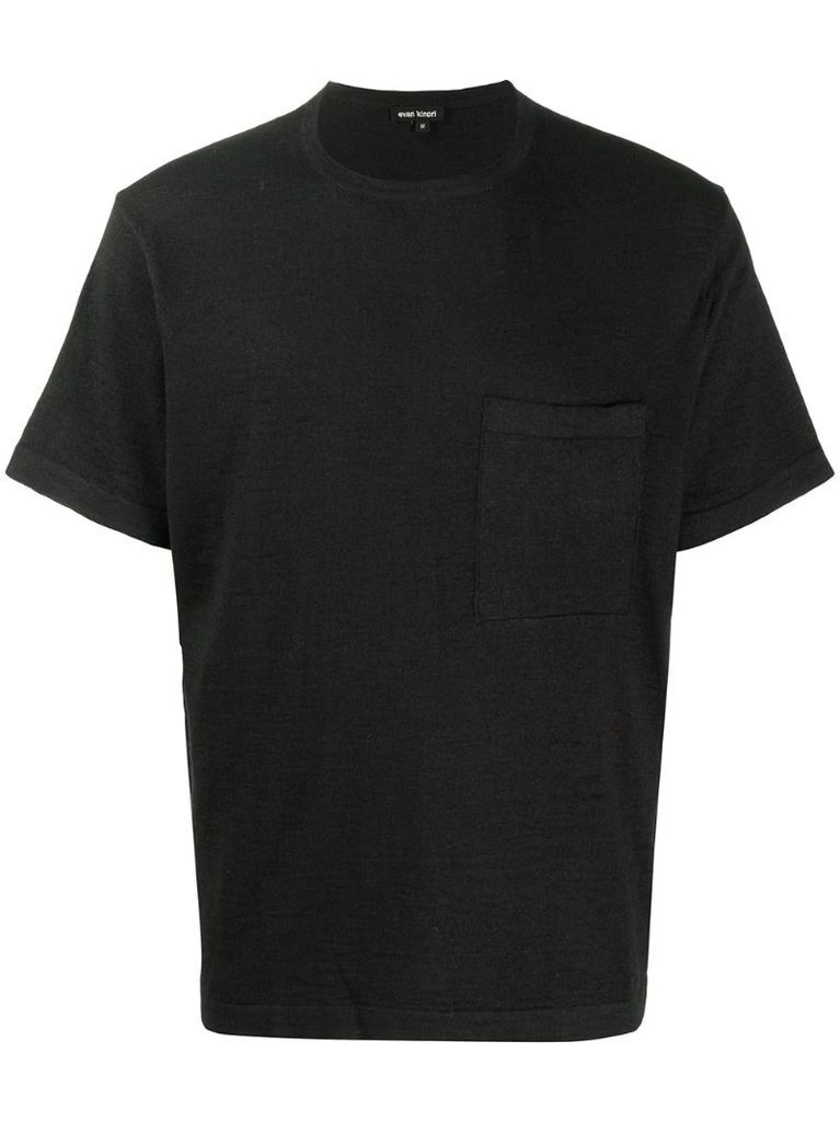 chest pocket organic cotton T-shirt