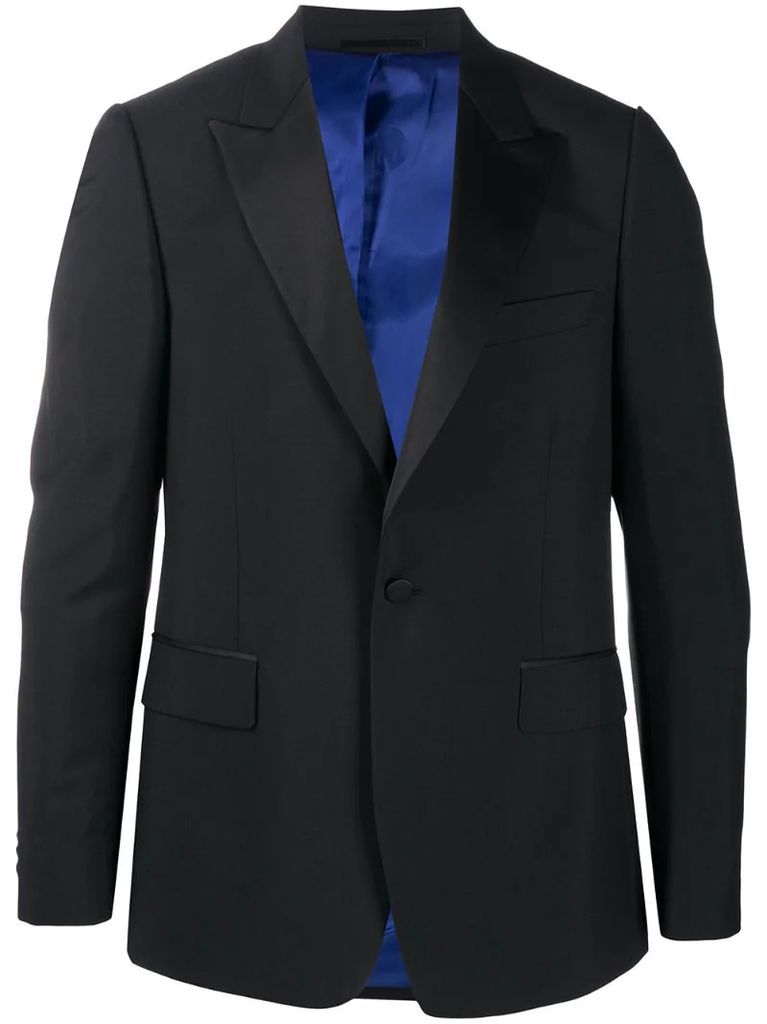single-breasted tuxedo blazer