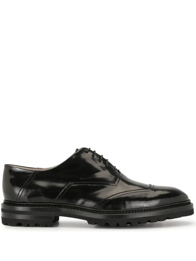 calf leather lace-up shoes