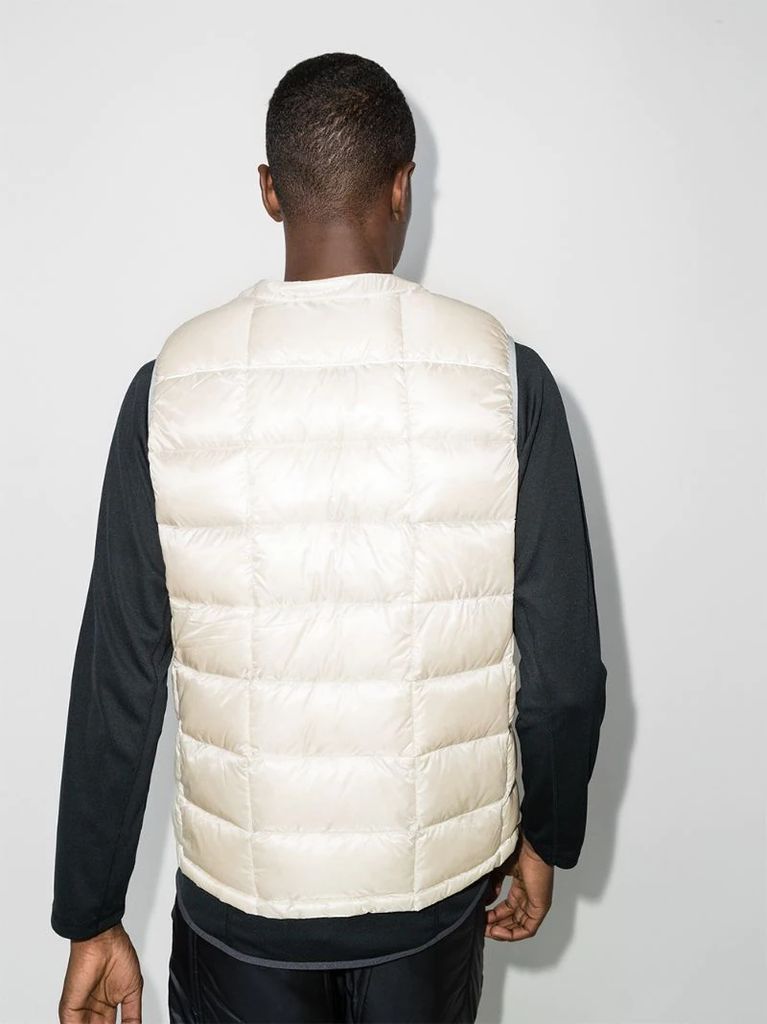 reflective-detail padded gilet