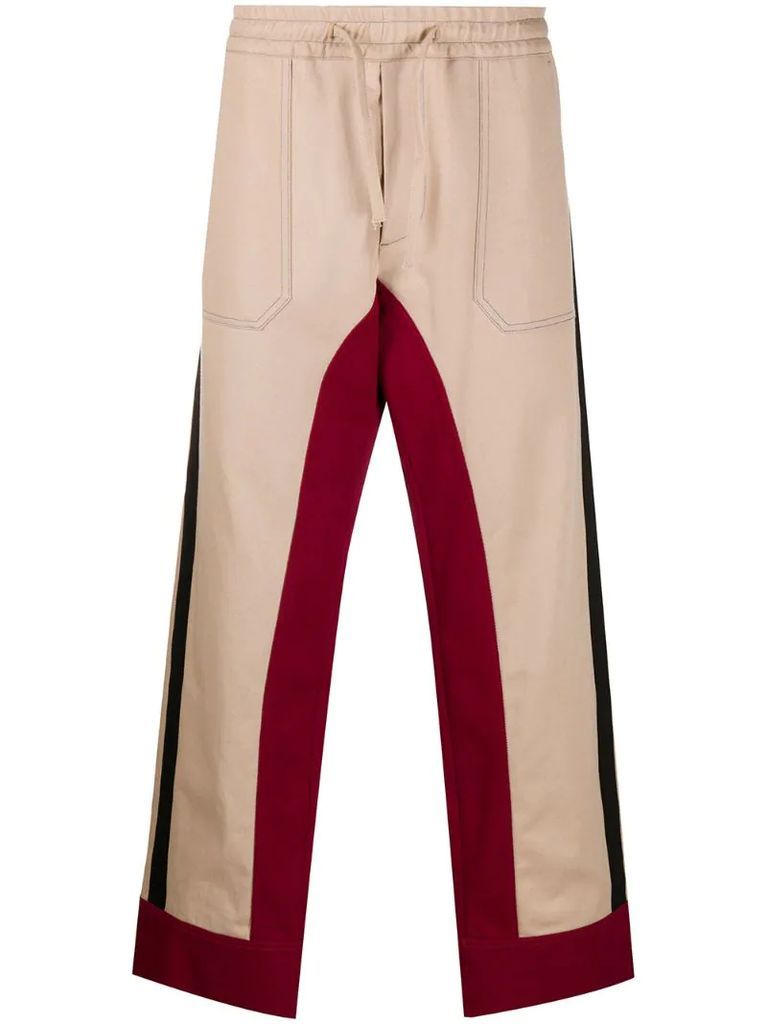 colour-block trousers