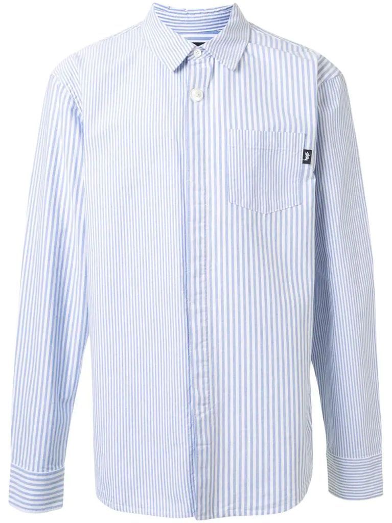 multi-stripe Oxford shirt