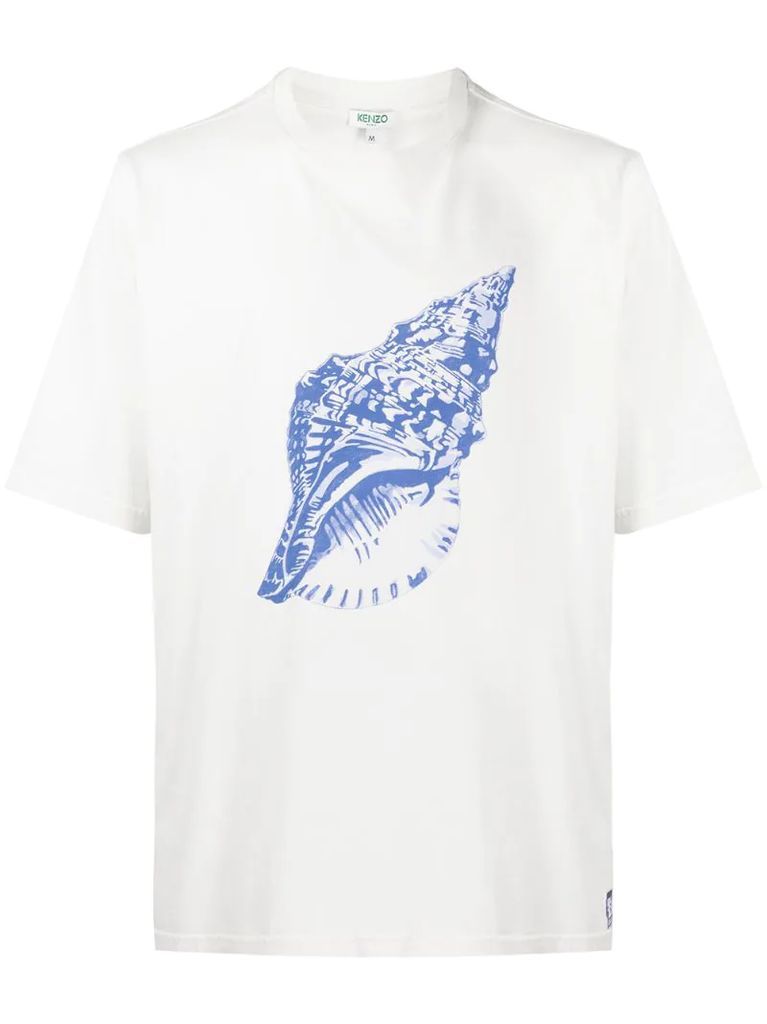 sea shell print T-shirt