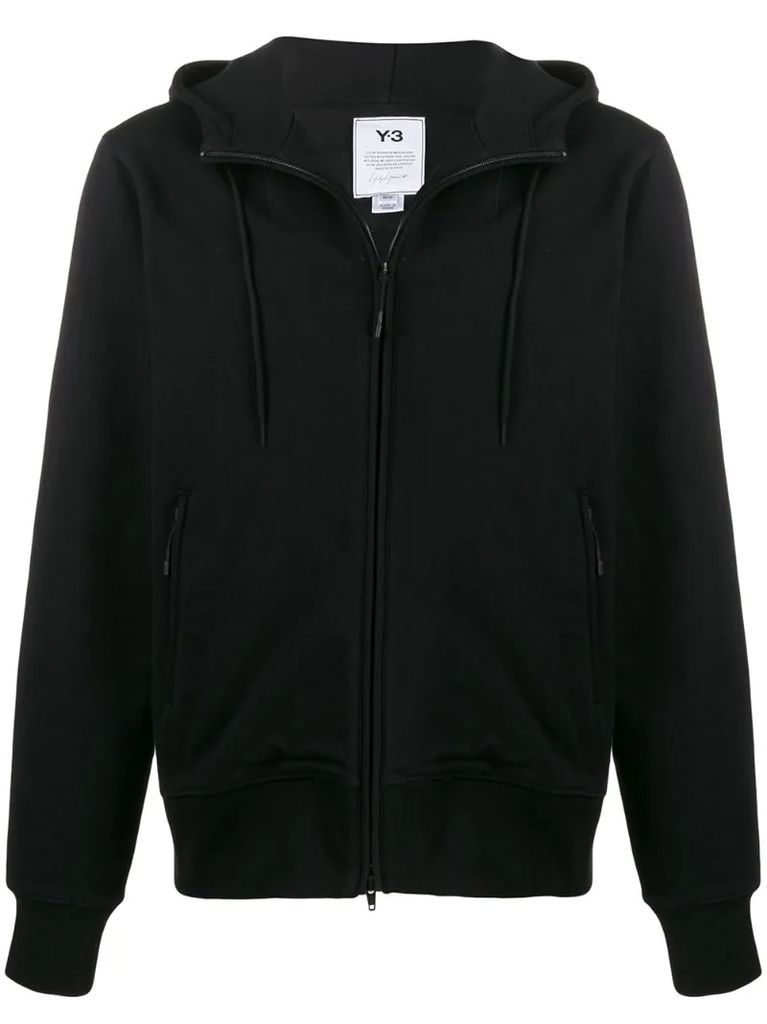 CL zip-up cotton hoodie