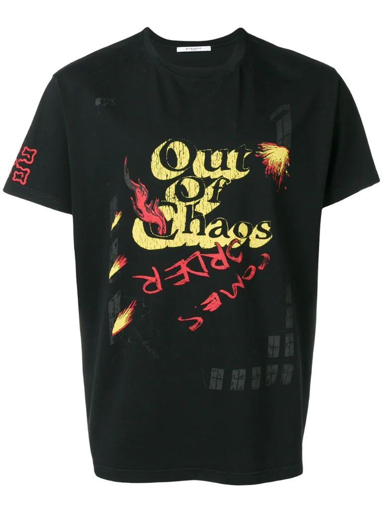 Out Of Chaos print T-shirt
