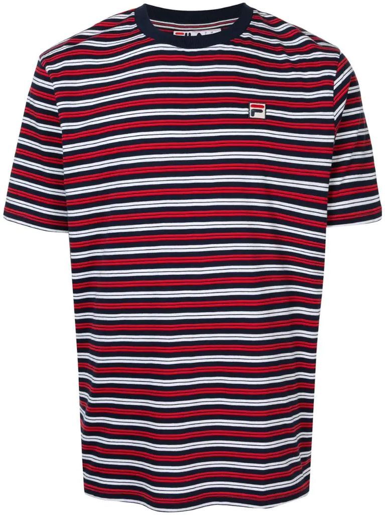 striped crew neck T-shirt