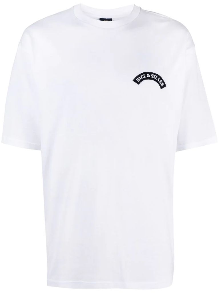 logo-patch shark T-shirt