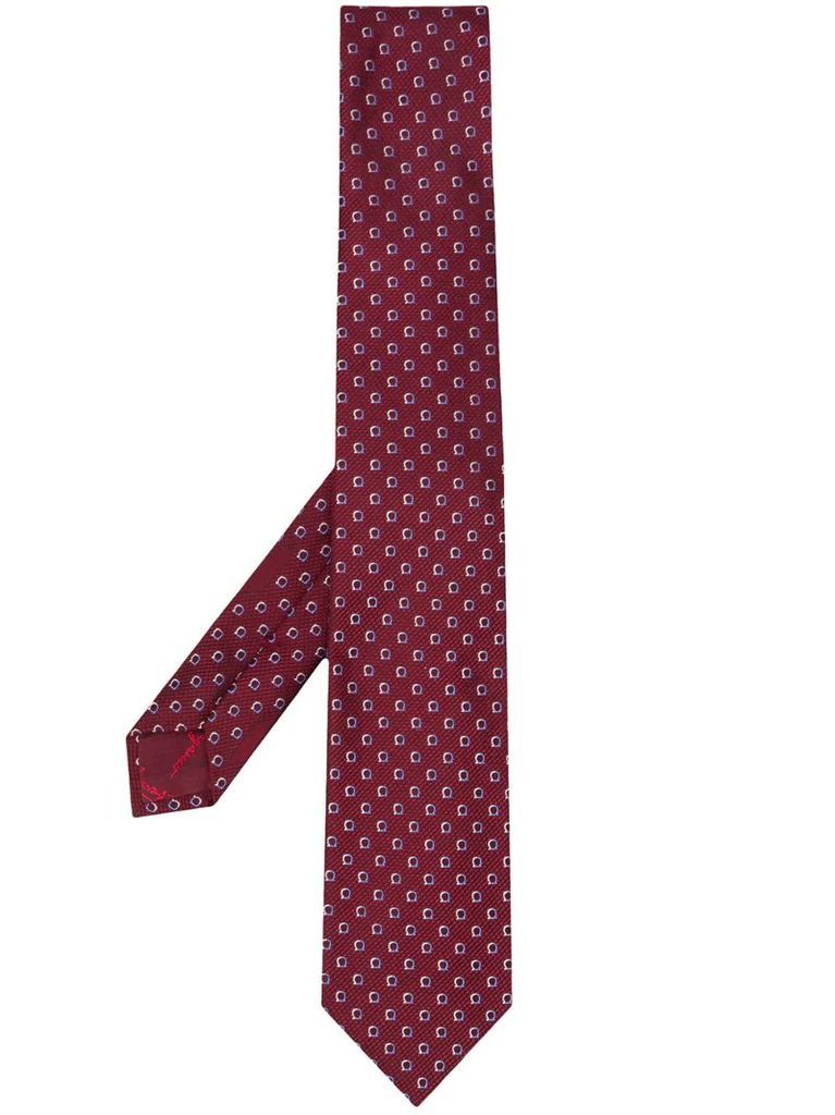 Gancini print necktie