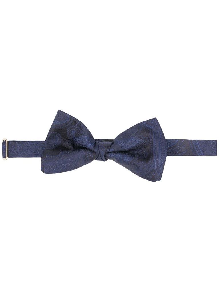 paisley-print bow tie