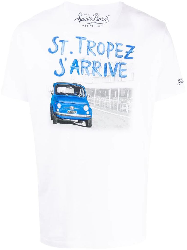 St Tropez print T-shirt