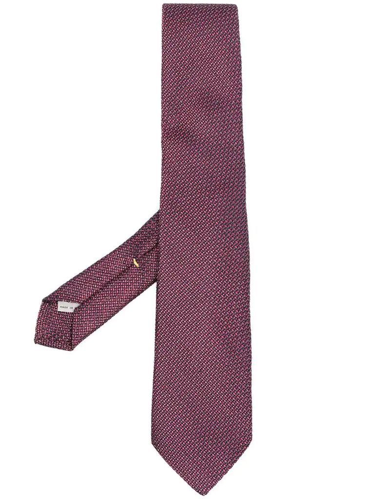embroidered silk tie