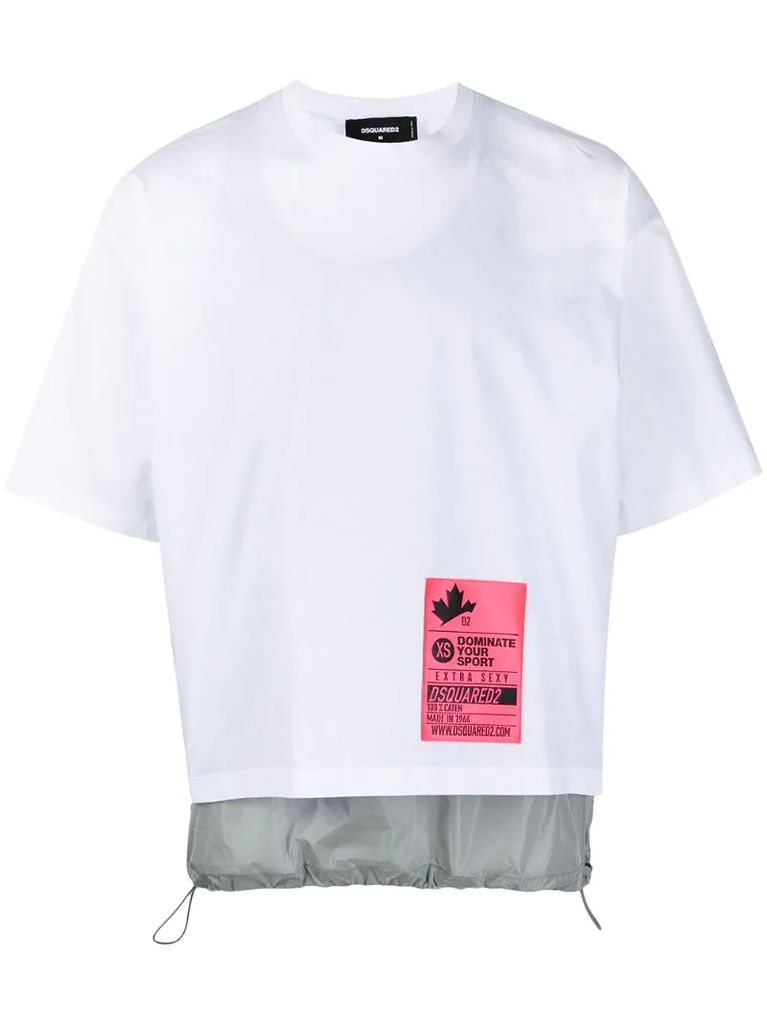 logo-patch removable-panel T-shirt