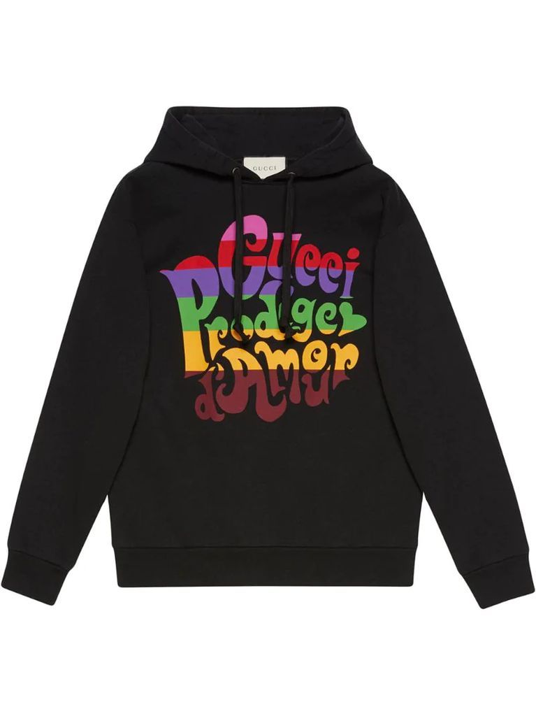 Prodige d'Amour print hoodie