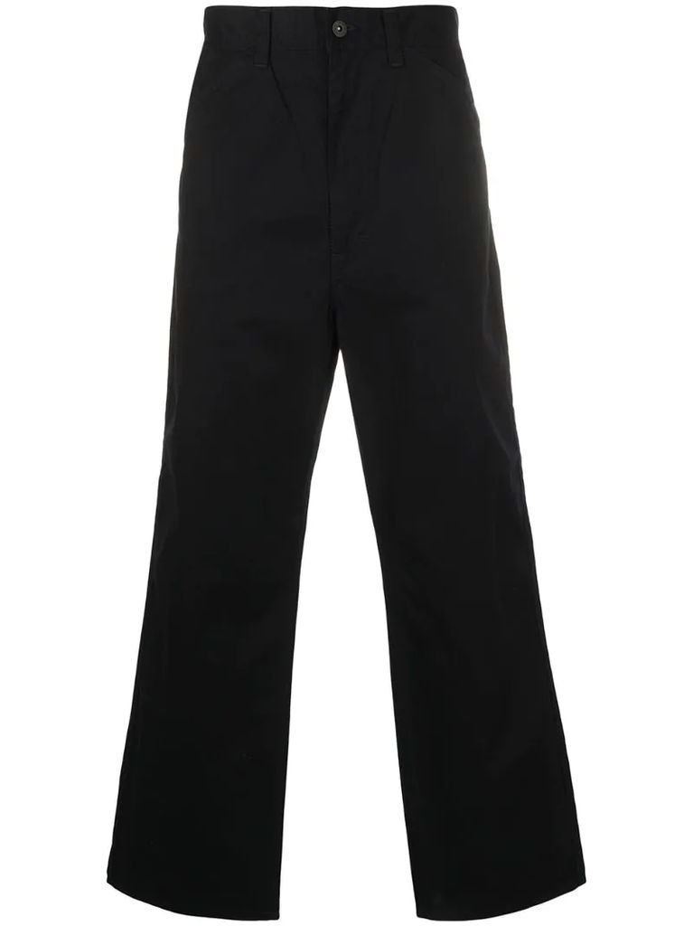 cropped wide-leg trousers