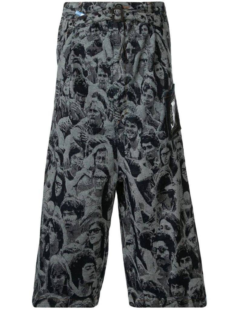 face print trousers