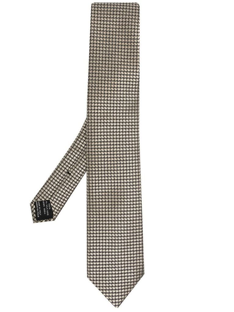 geometric pattern necktie