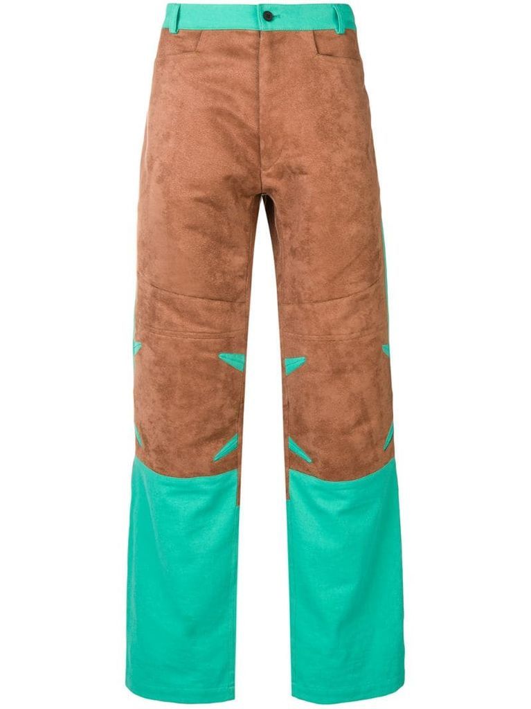 Chestnut & Turquoise 0004 Technical Trousers