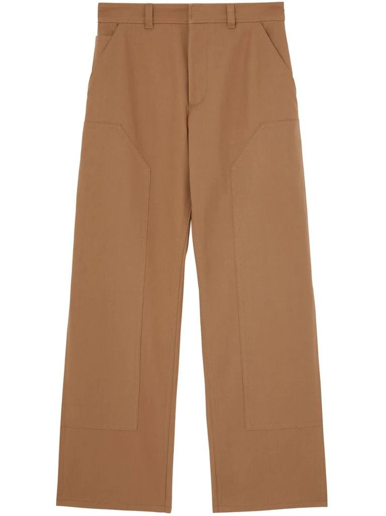twill tailored trousers