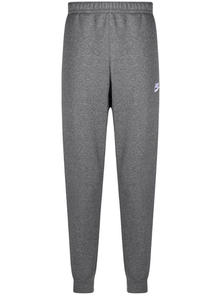 swoosh embroidered track pants