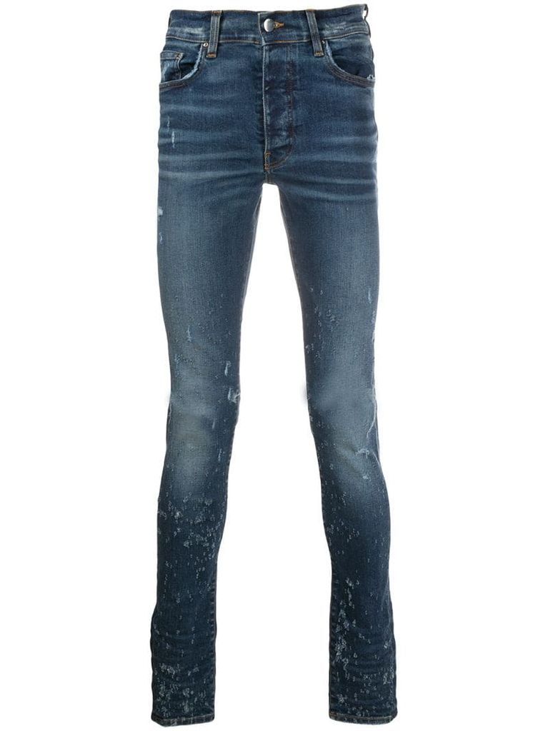 Shotgun distressed jeans