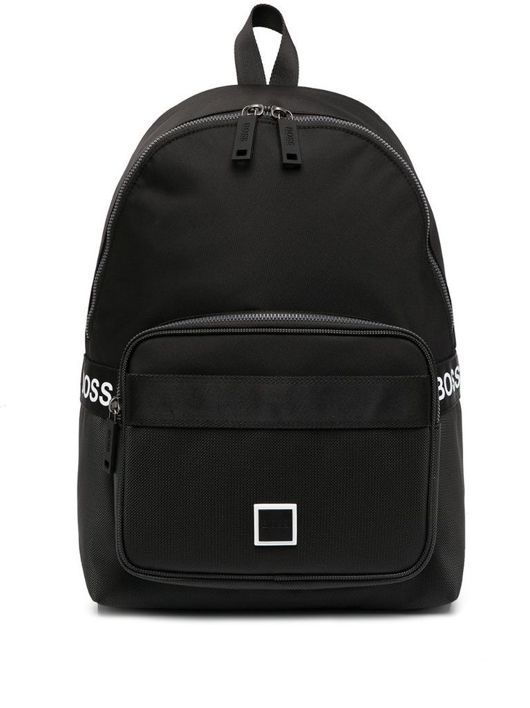 logo patch backpack
