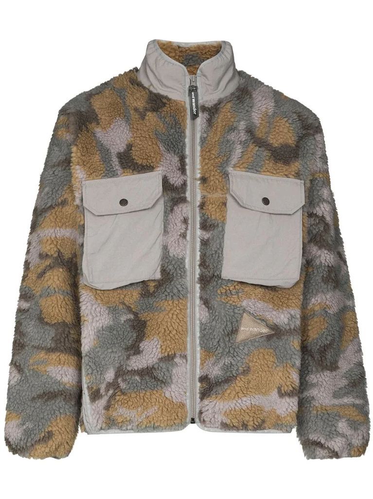 Boa camouflage fleece jacket