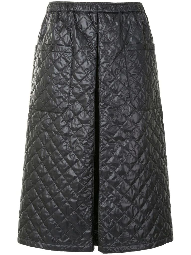 quilted effect culottes