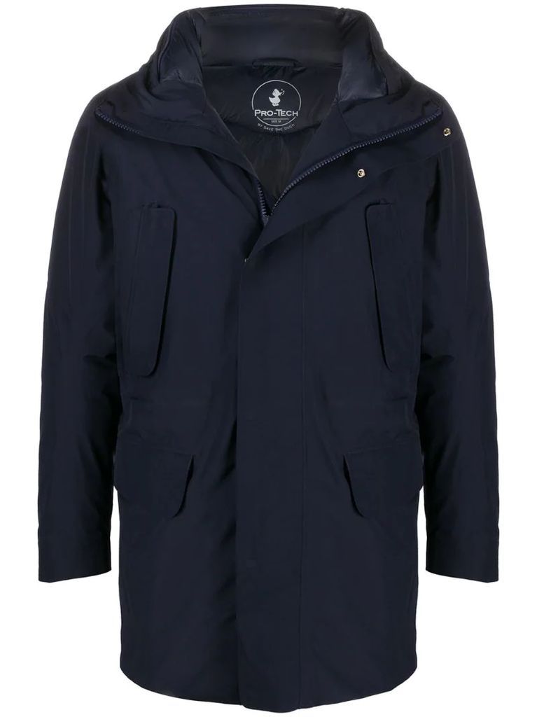 button-front lightweight coat