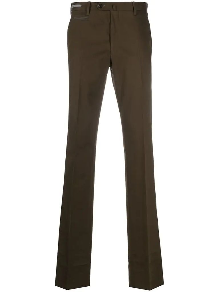 tailored twill trousers
