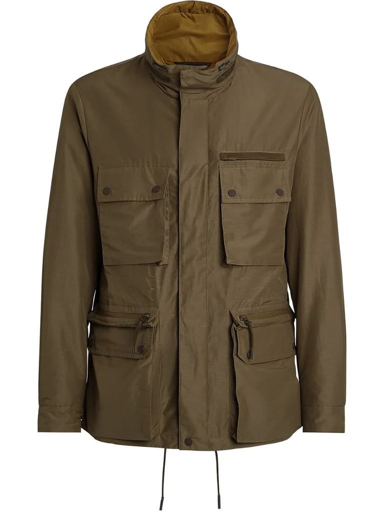 concealed-fastening military jacket