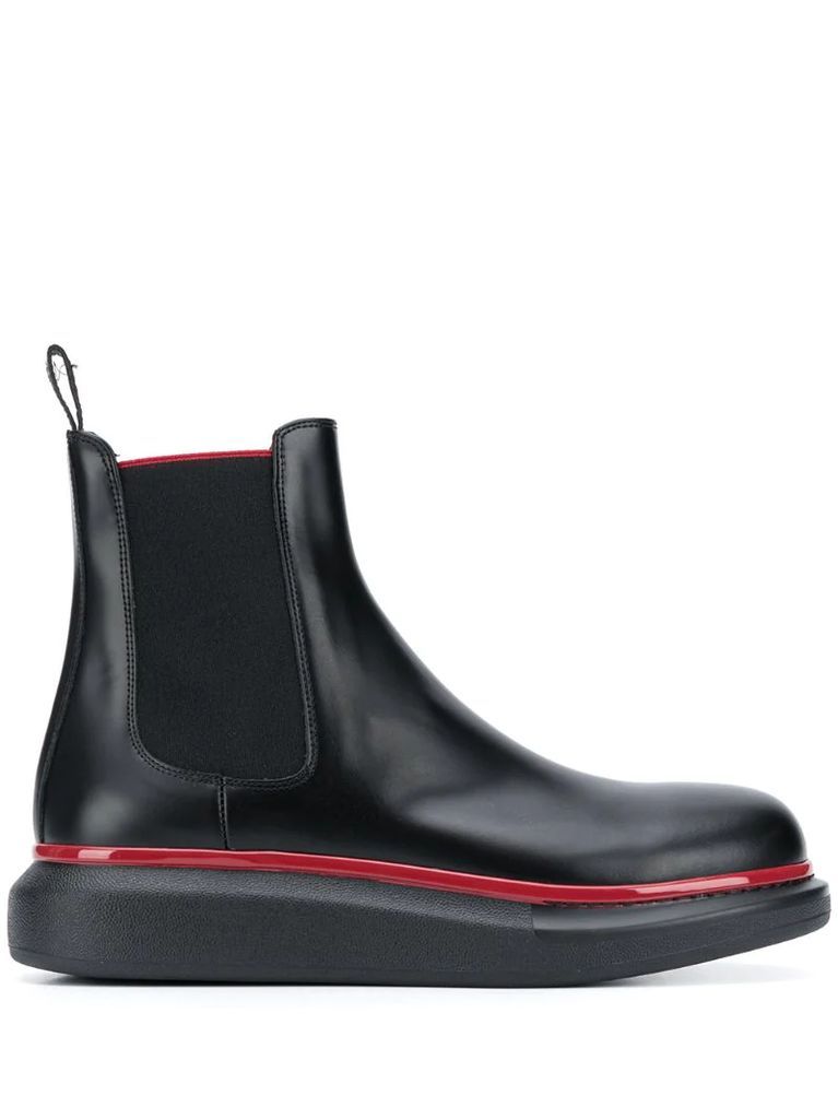 chunky sole Chelsea boots